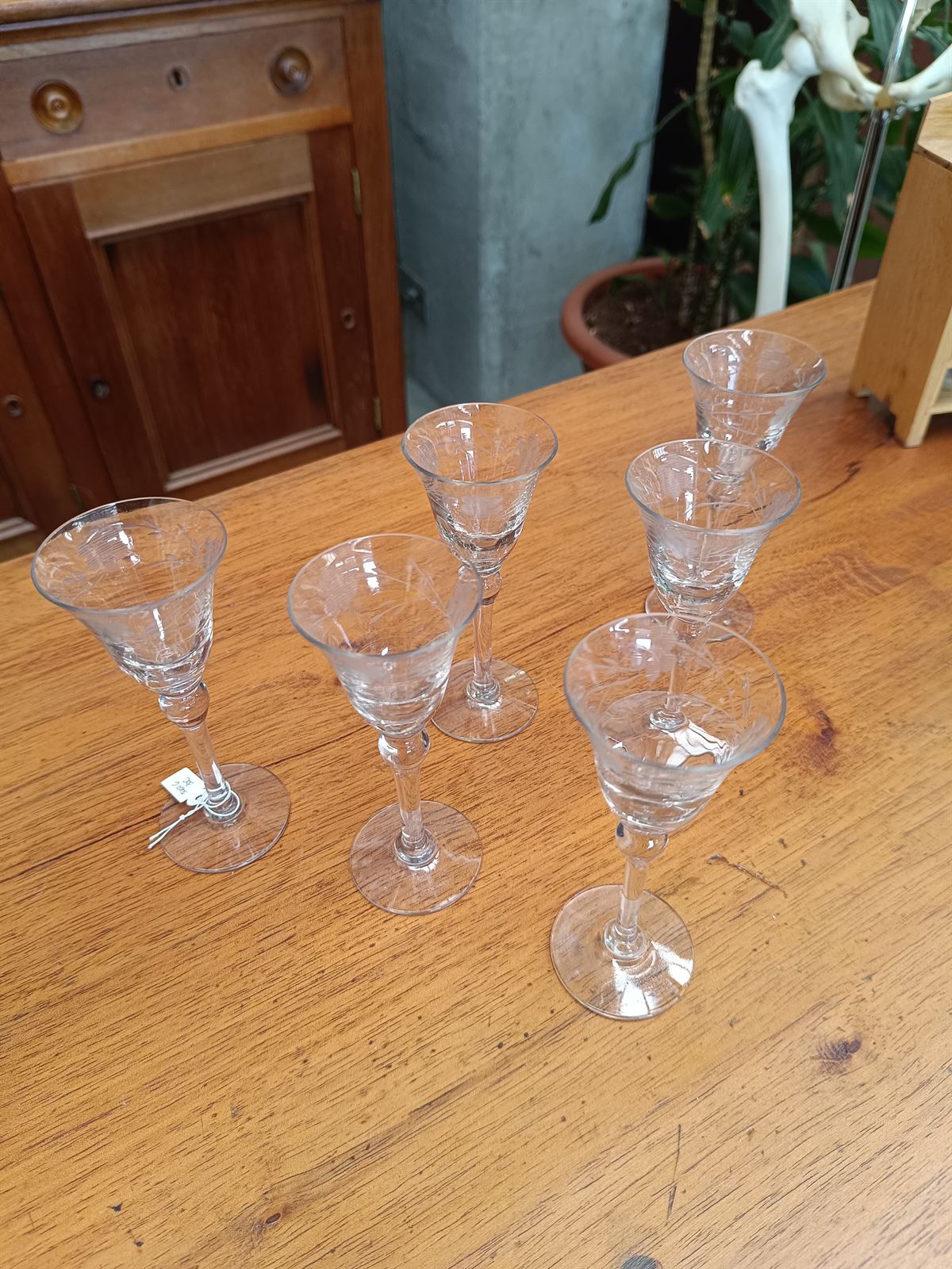 Juego 6 copas para licor de cristal tallado - Imagen 6
