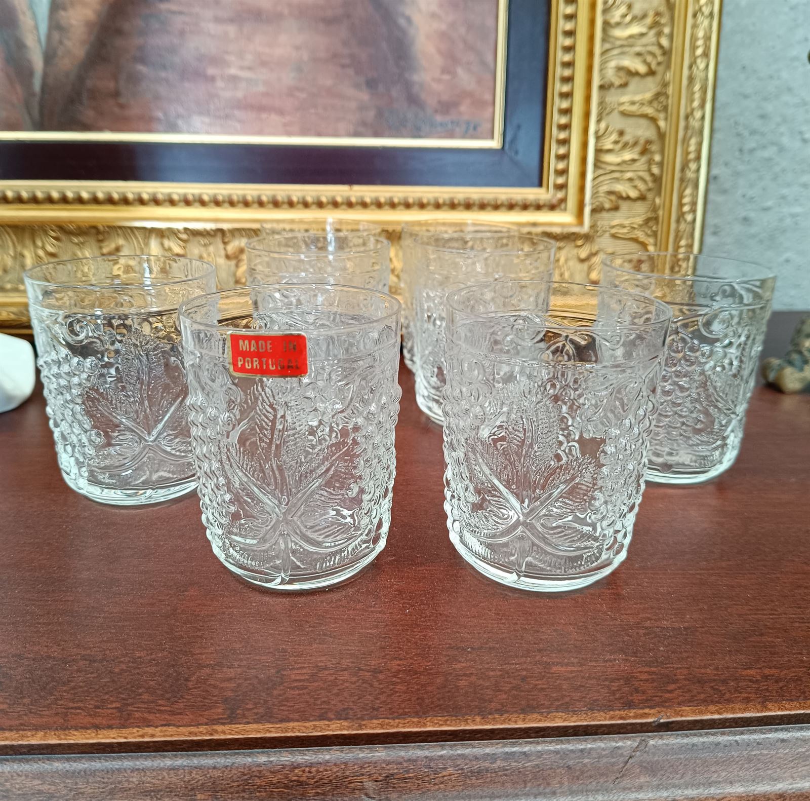 Juego 8 vasos de cristal - Imagen 1