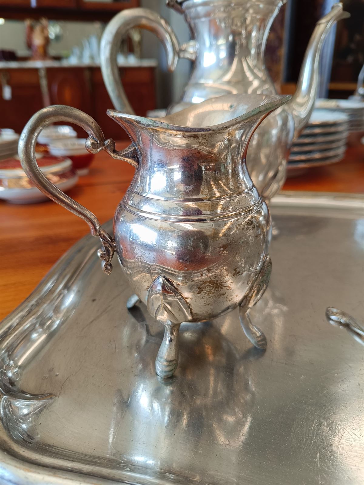 Juego café té plateado - Imagen 4