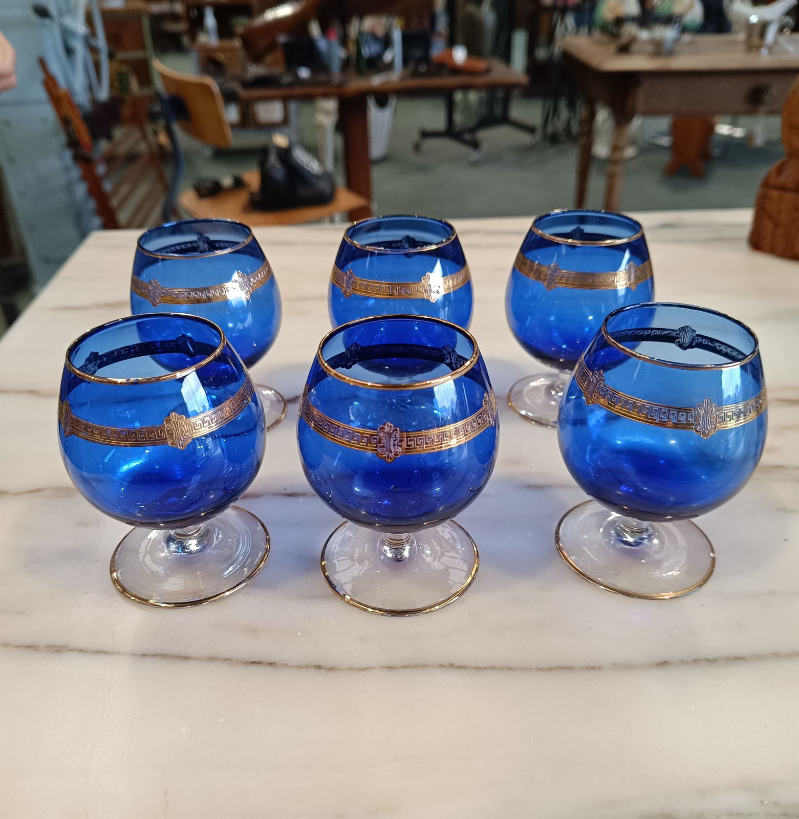 Juego copas azules Finelsa - Imagen 1