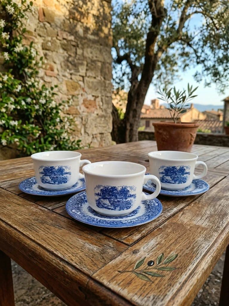 Juego de 3 tazas con platillo Italy - Imagen 1