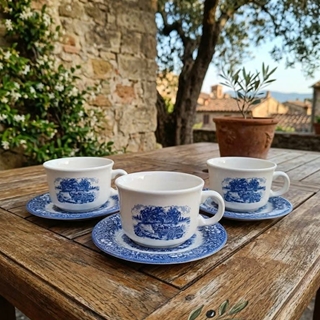 Juego de 3 tazas con platillo Italy - Imagen 1