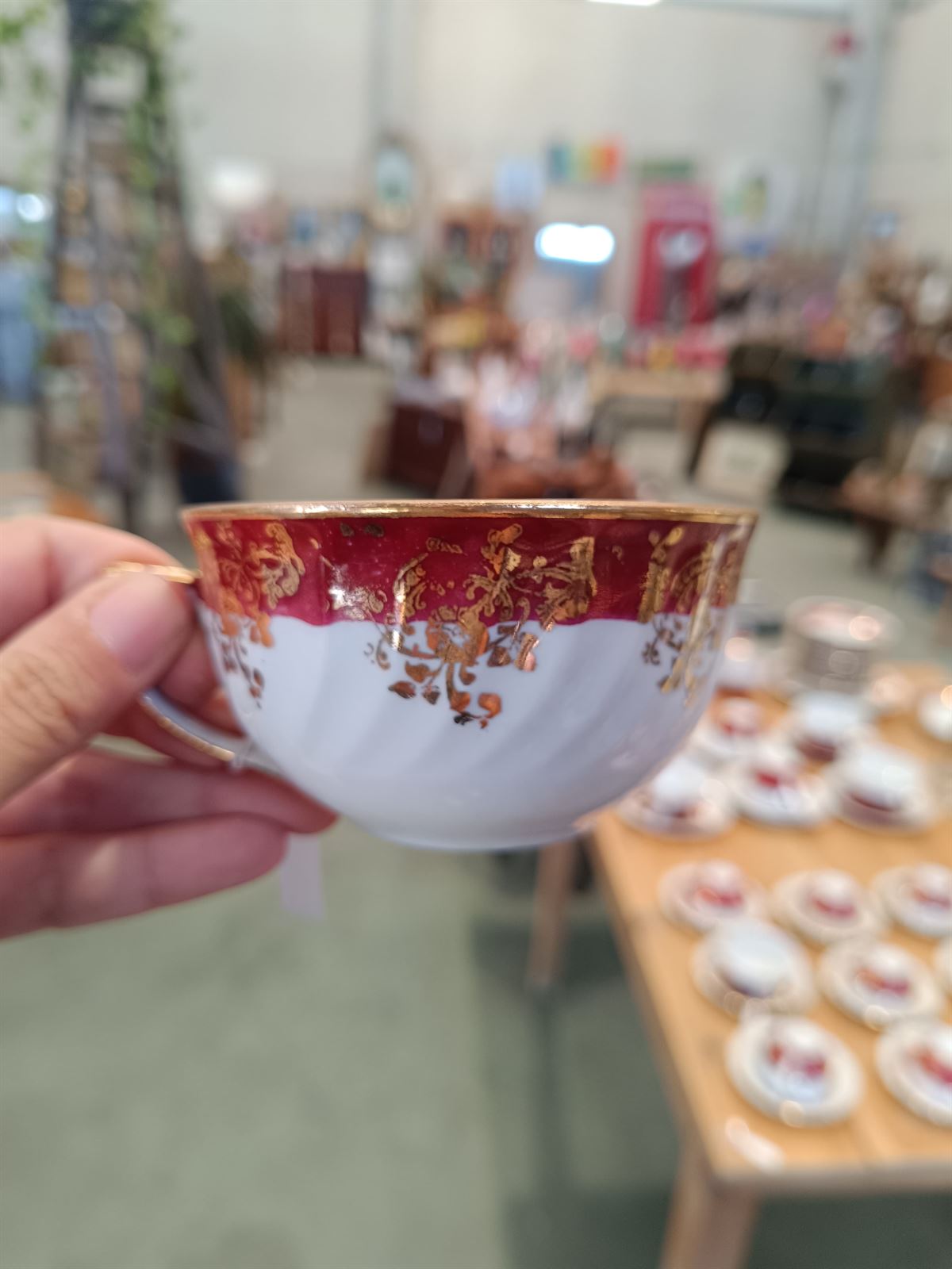 Juego de 3 tazas románticas de porcelana - Imagen 4