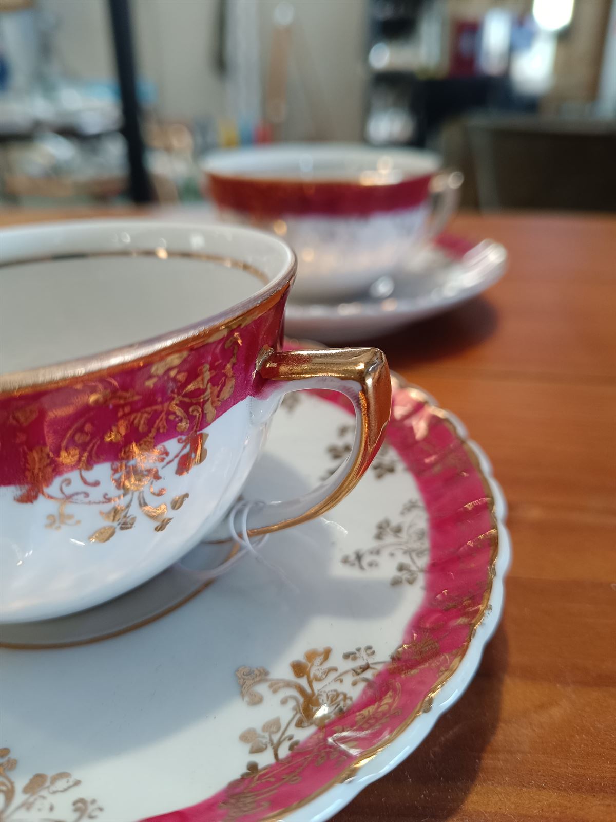 Juego de 3 tazas románticas de porcelana - Imagen 5
