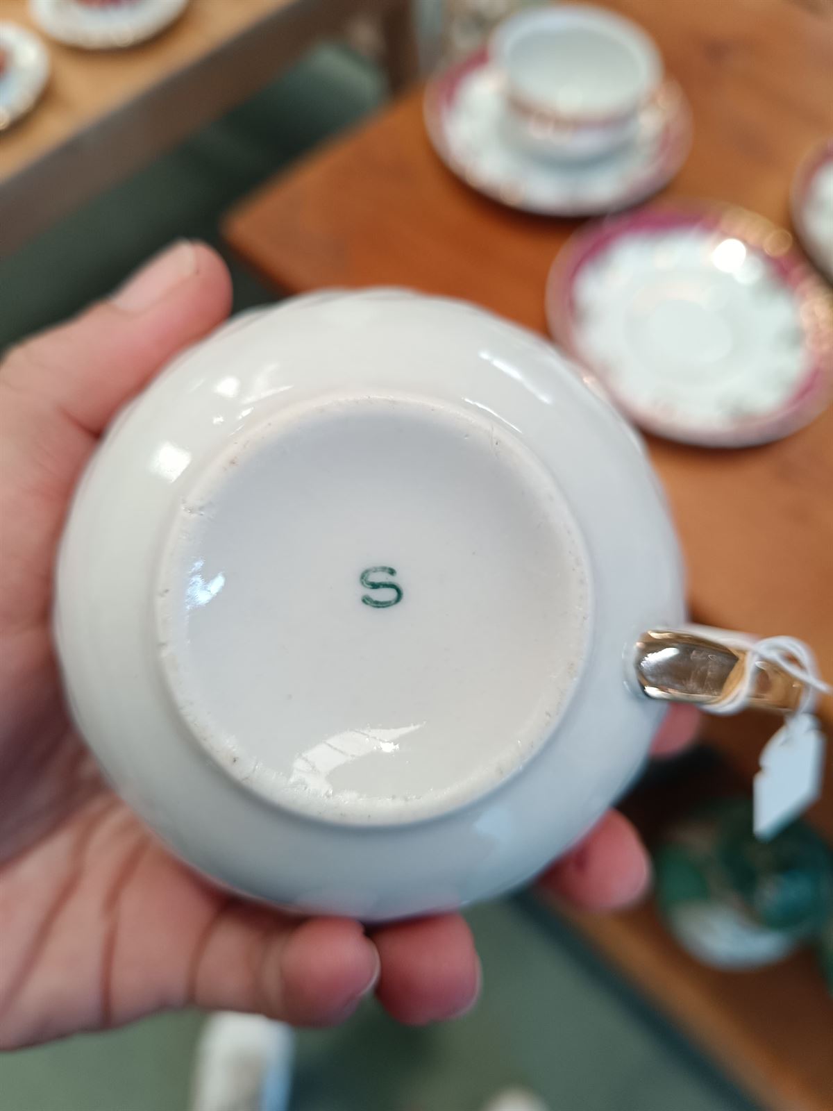 Juego de 3 tazas románticas de porcelana - Imagen 9