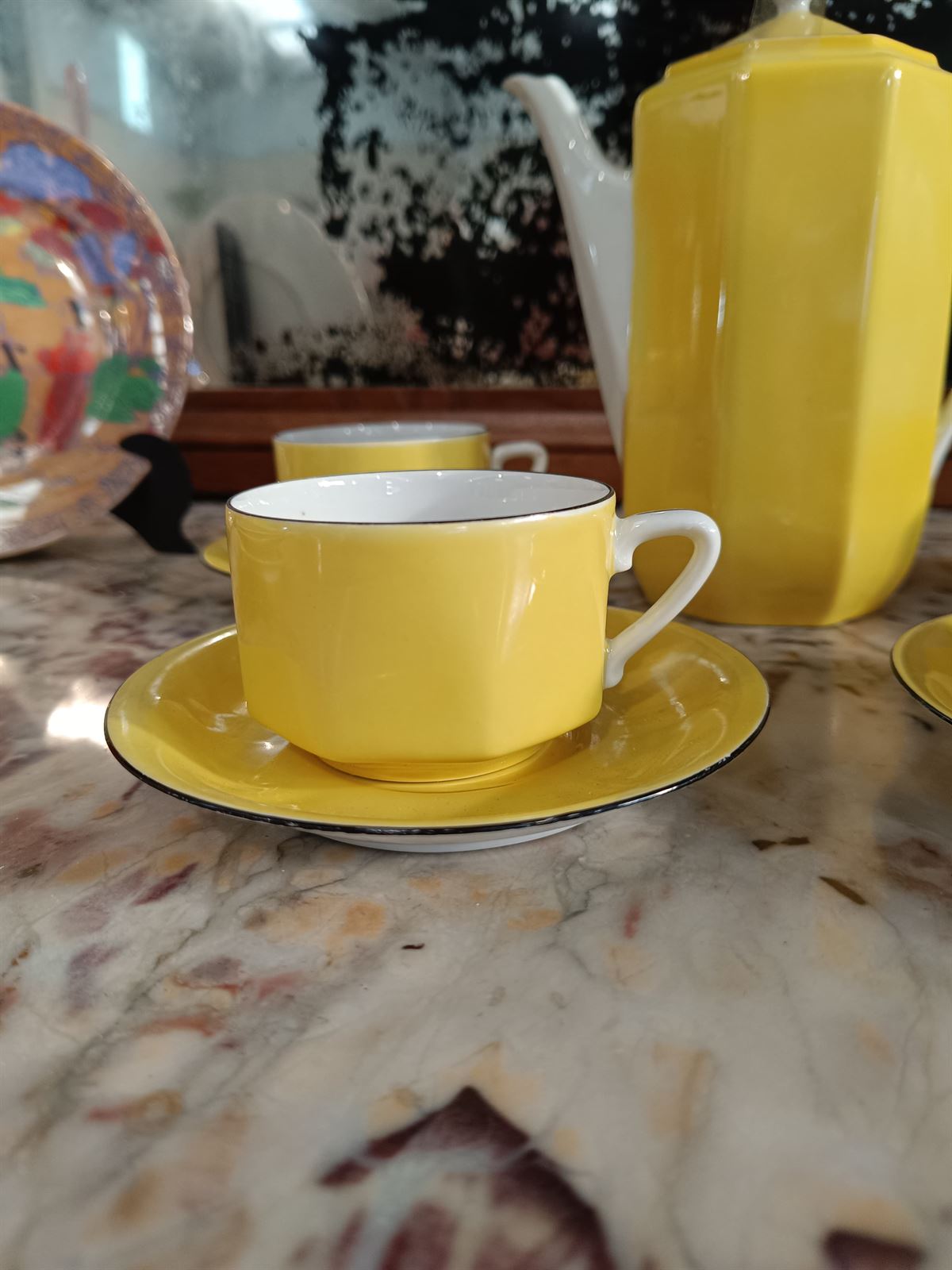 Juego de café Art Deco de porcelana - Imagen 2