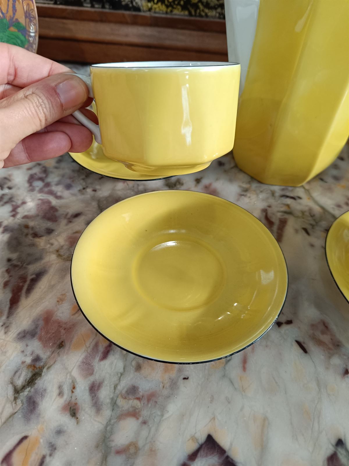Juego de café Art Deco de porcelana - Imagen 4