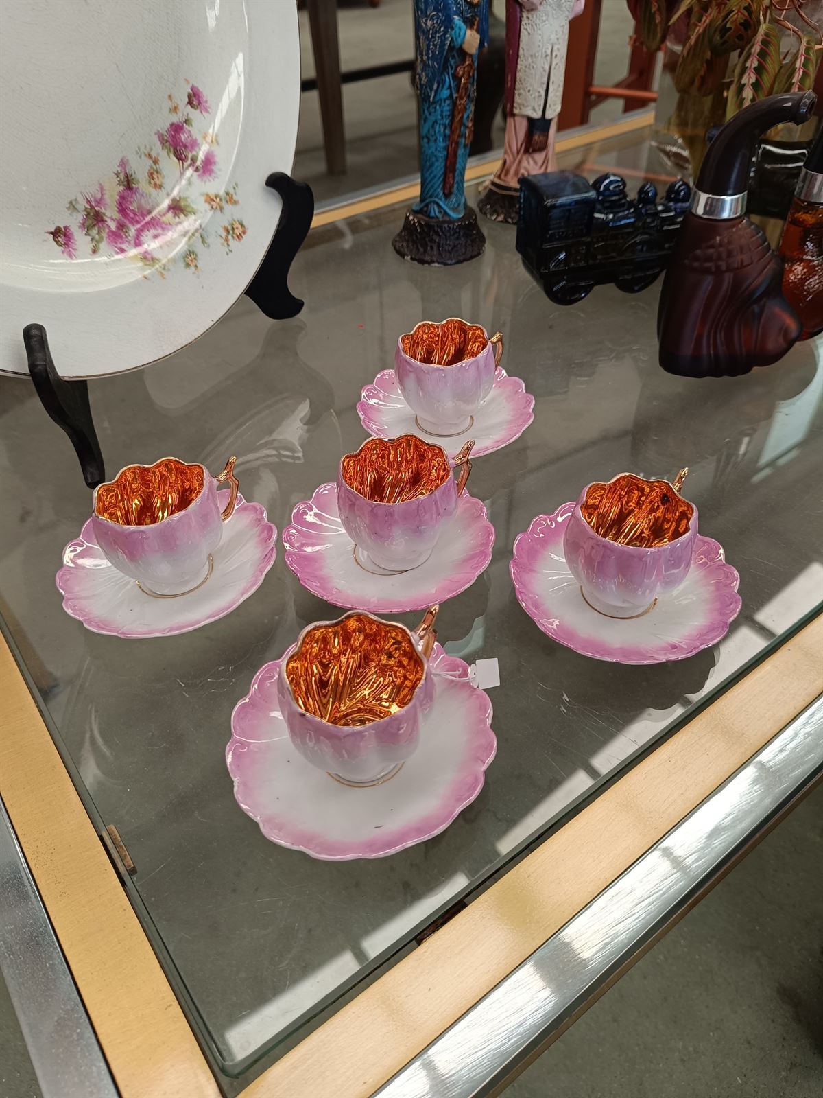 Juego de café flor francés de porcelana - Imagen 8