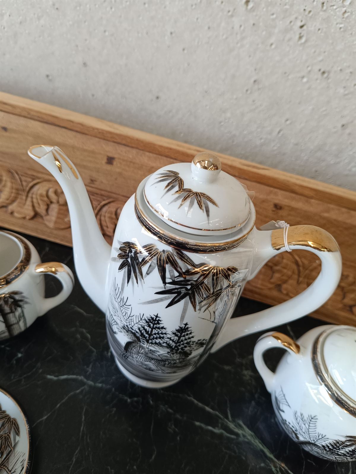 Juego de café Kutani Japonés - Imagen 7