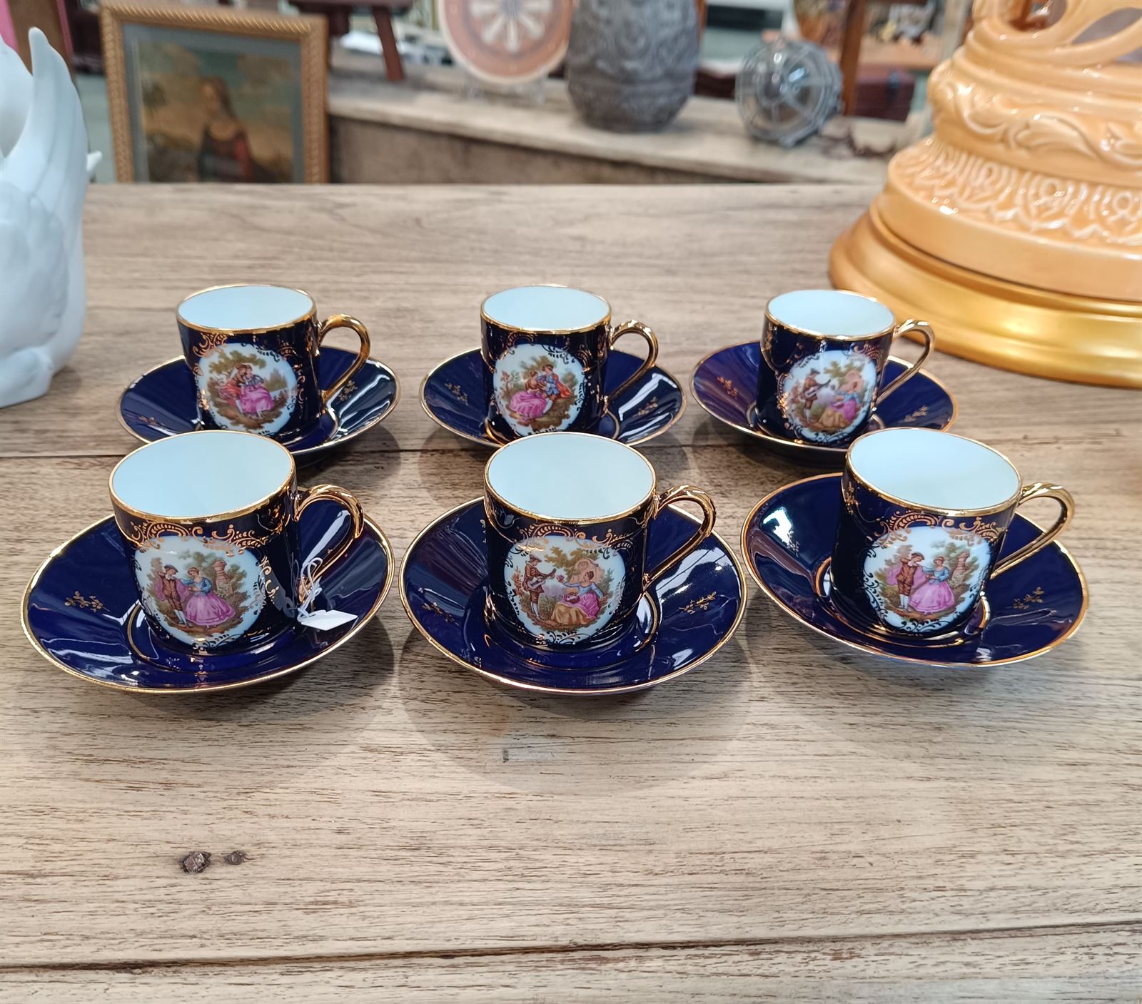 Juego de café porcelana Limoges - Imagen 1