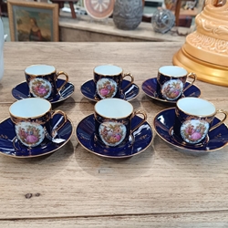 Juego de café porcelana Limoges - Imagen 1