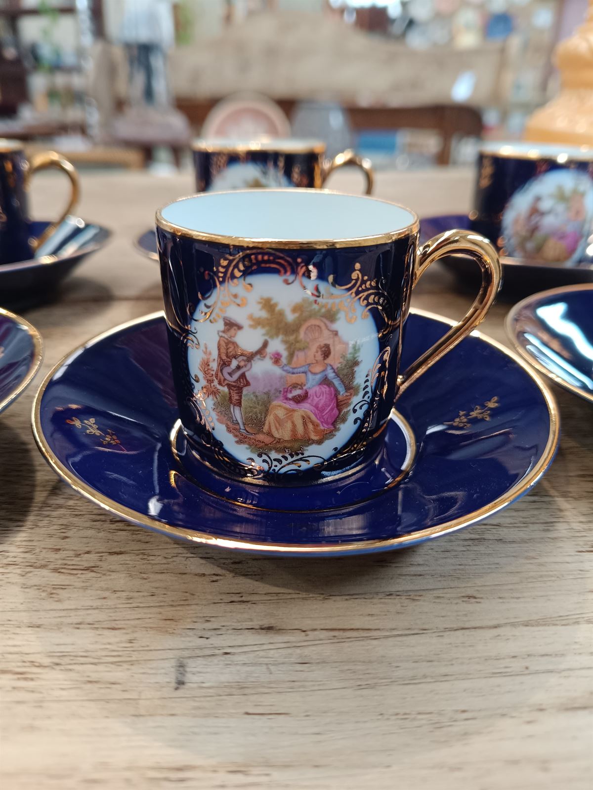 Juego de café porcelana Limoges - Imagen 2