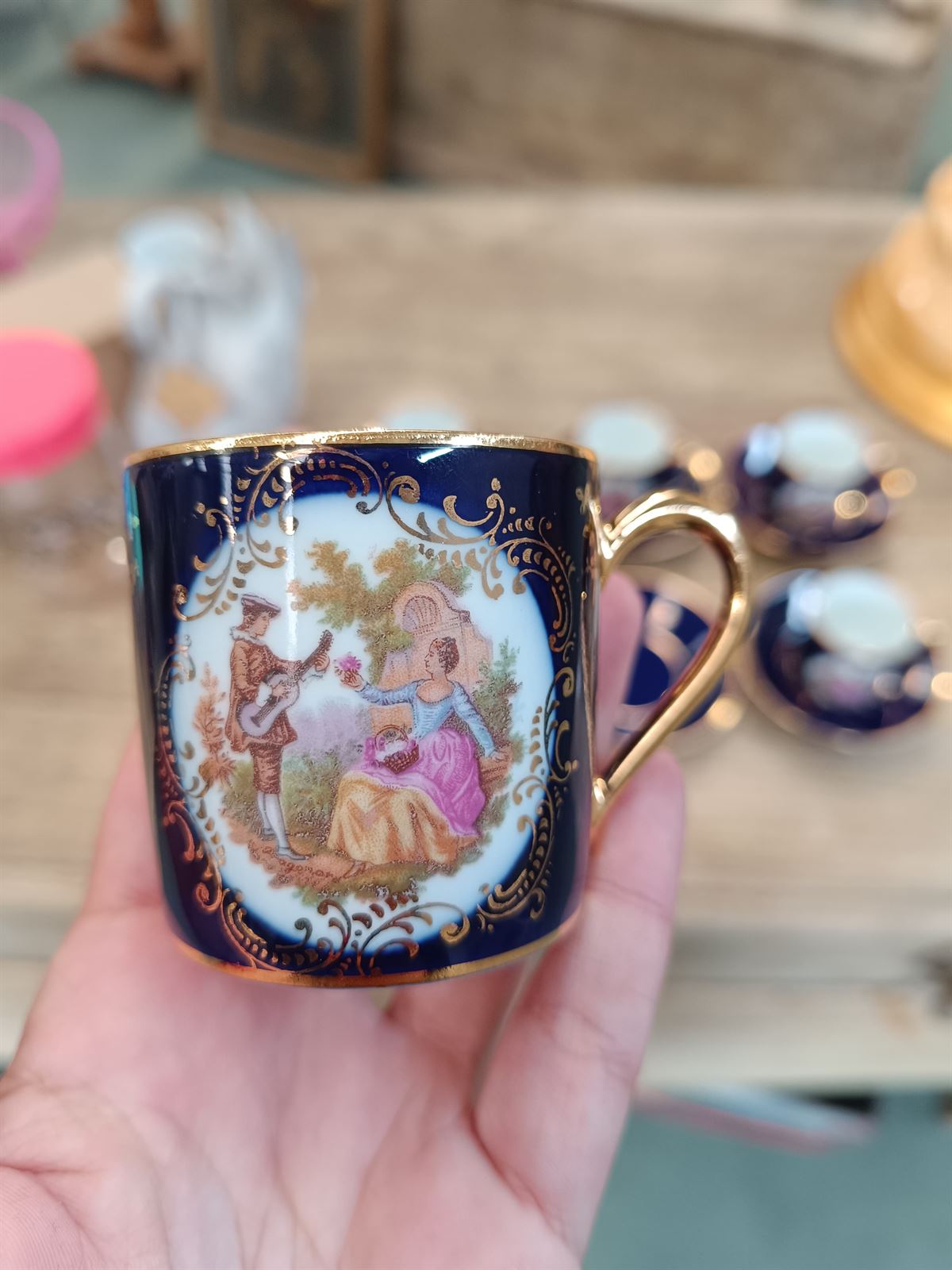 Juego de café porcelana Limoges - Imagen 3