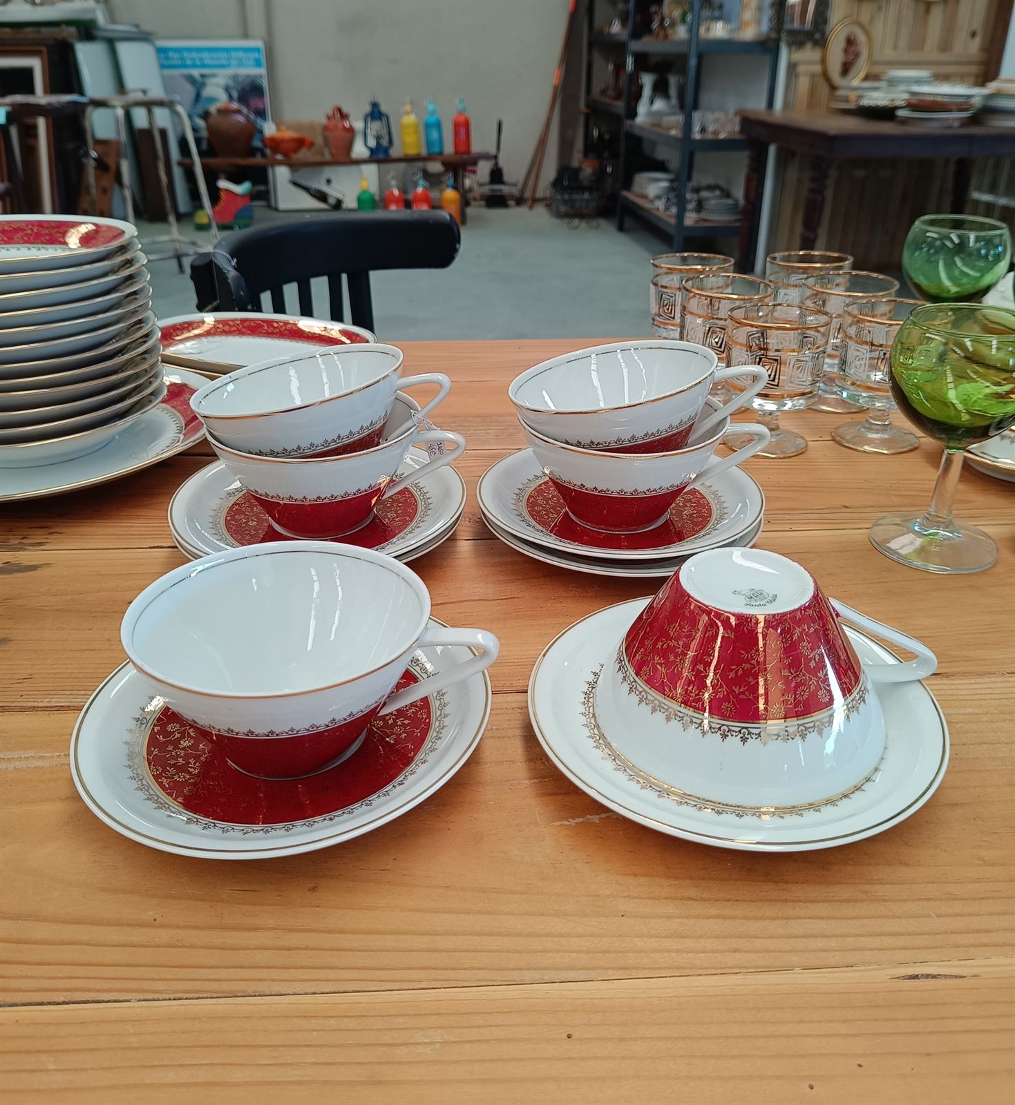Juego de café/té porcelana Santa Clara - Imagen 1