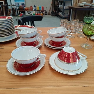Juego de café/té porcelana Santa Clara - Imagen 1