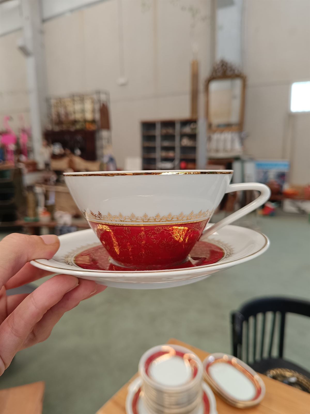 Juego de café/té porcelana Santa Clara - Imagen 2