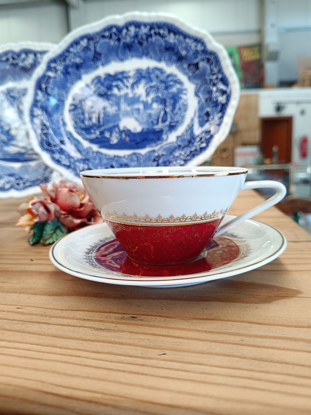 Juego de café/té porcelana Santa Clara - Imagen 6