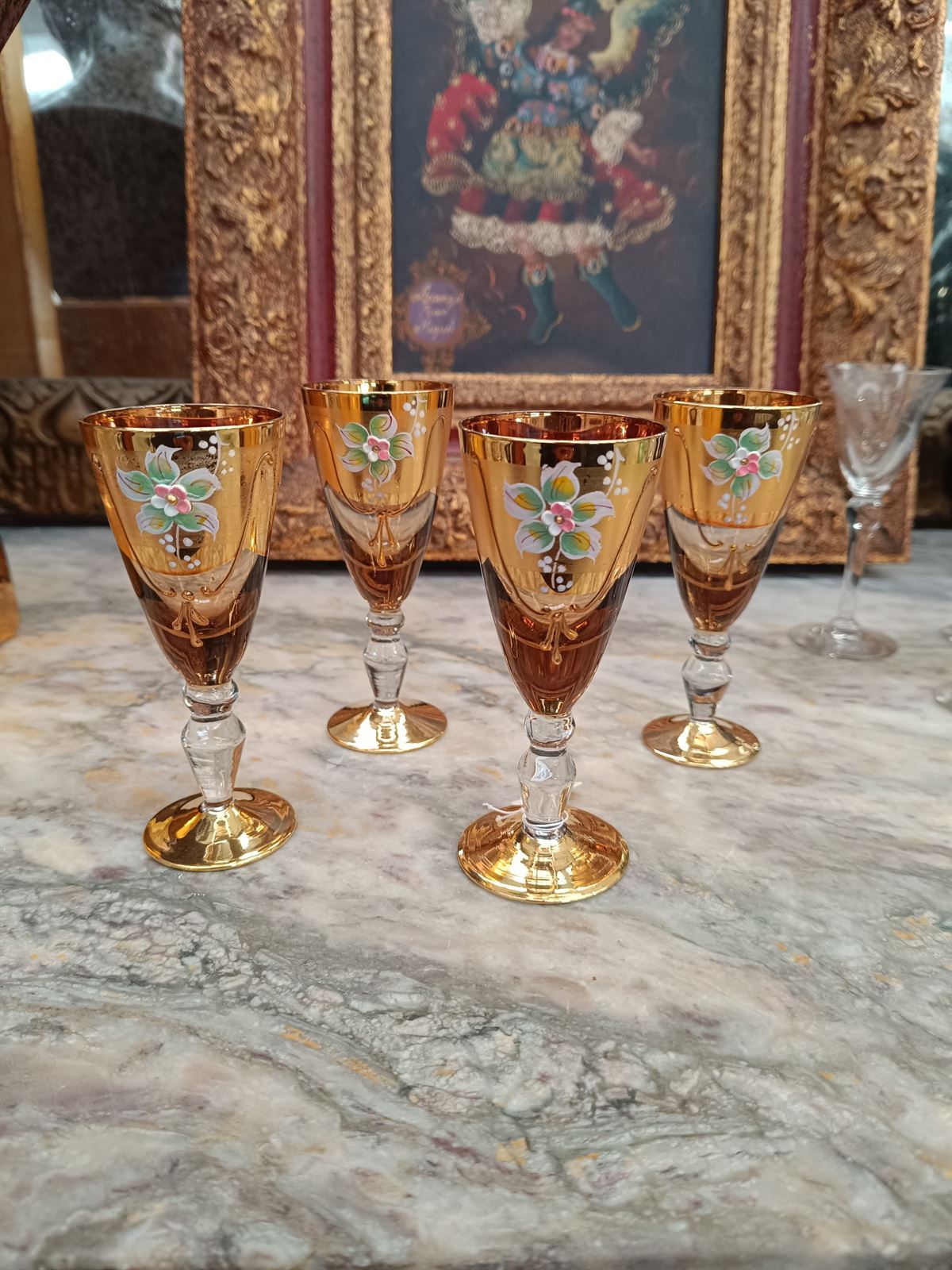 Juego de copas cristal de Bohemia - Imagen 1