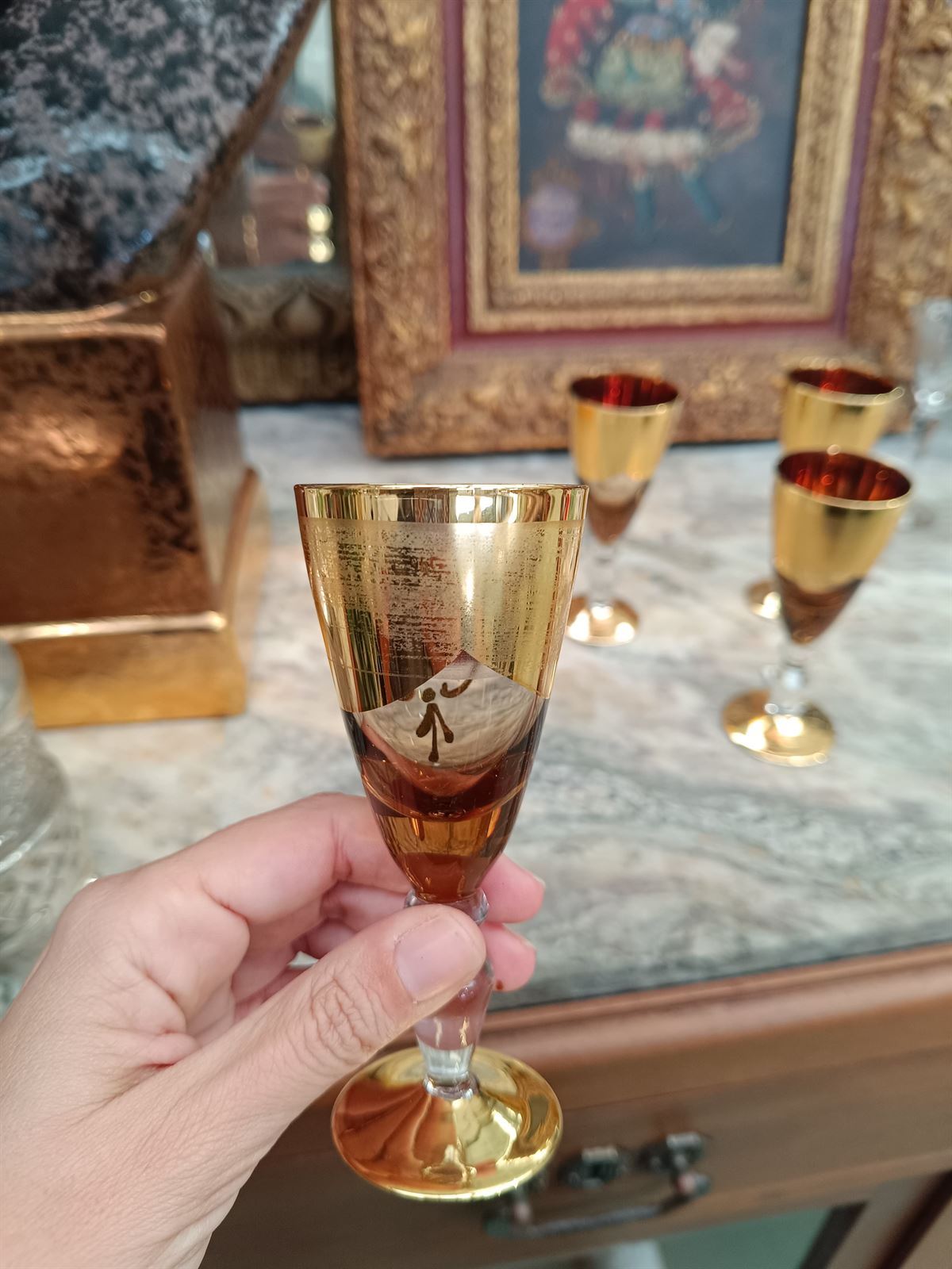 Juego de copas cristal de Bohemia - Imagen 5