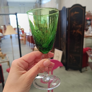 Juego de copas verdes años 70 - Imagen 2