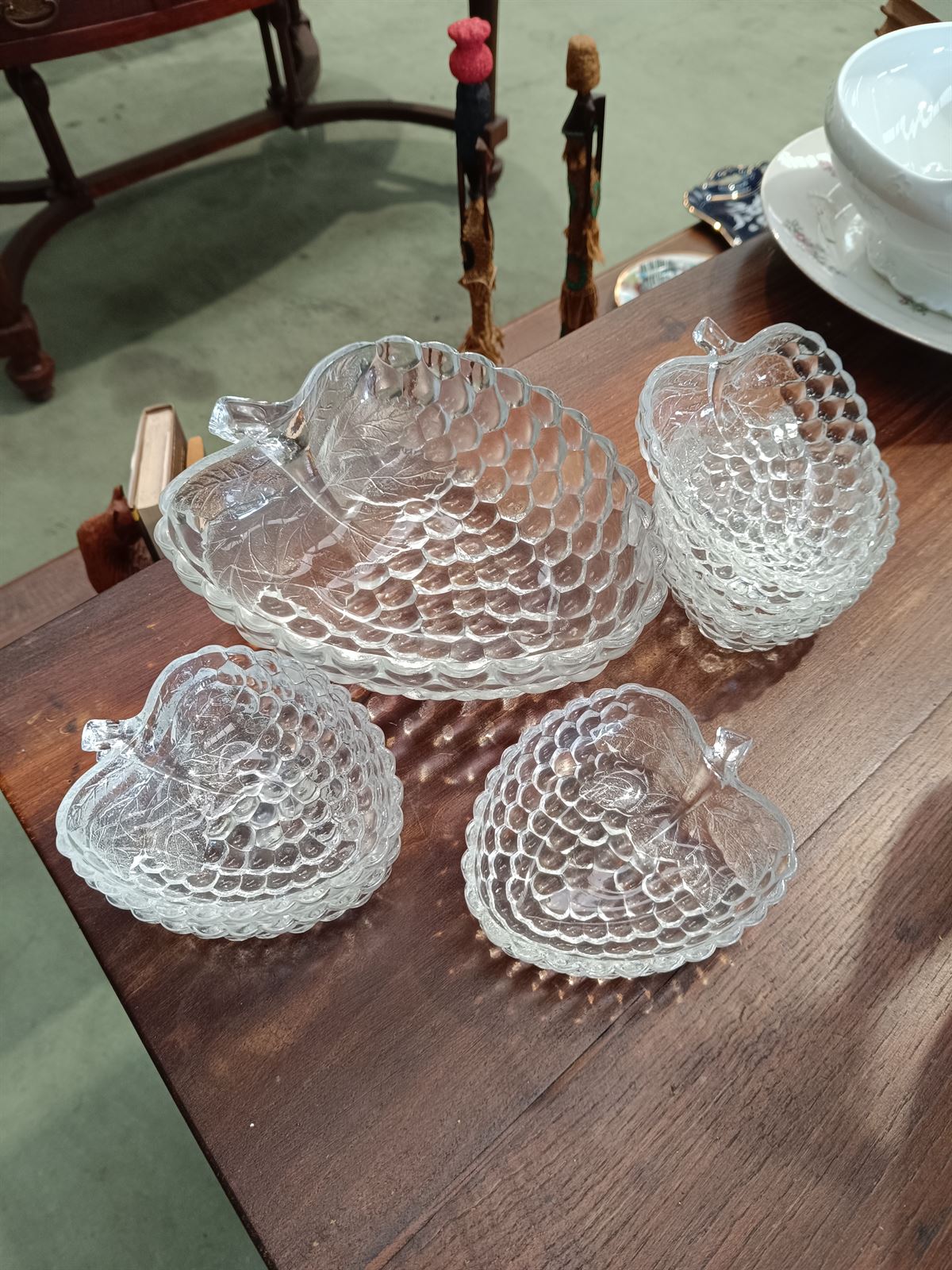 Juego de cuencos uva de cristal - Imagen 1