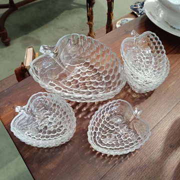 Juego de cuencos uva de cristal - Imagen 1