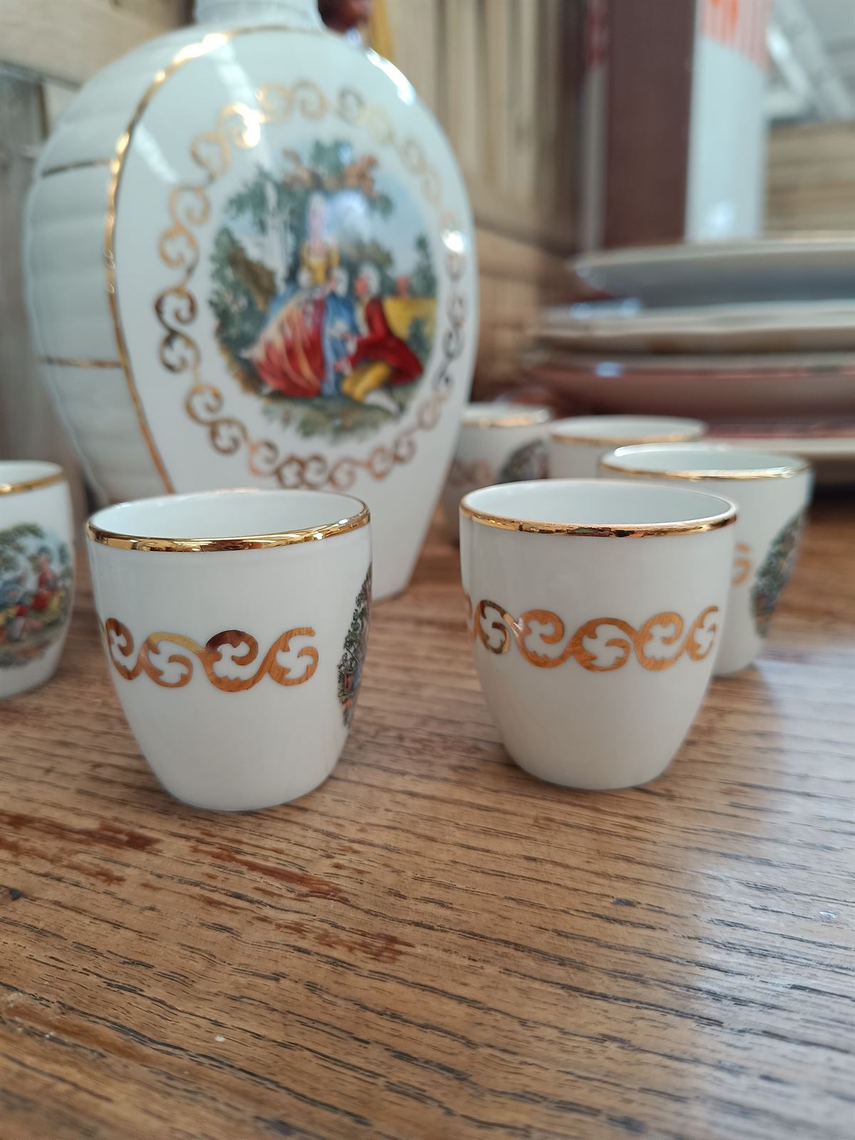 Juego de licor porcelana Santa Clara - Imagen 3