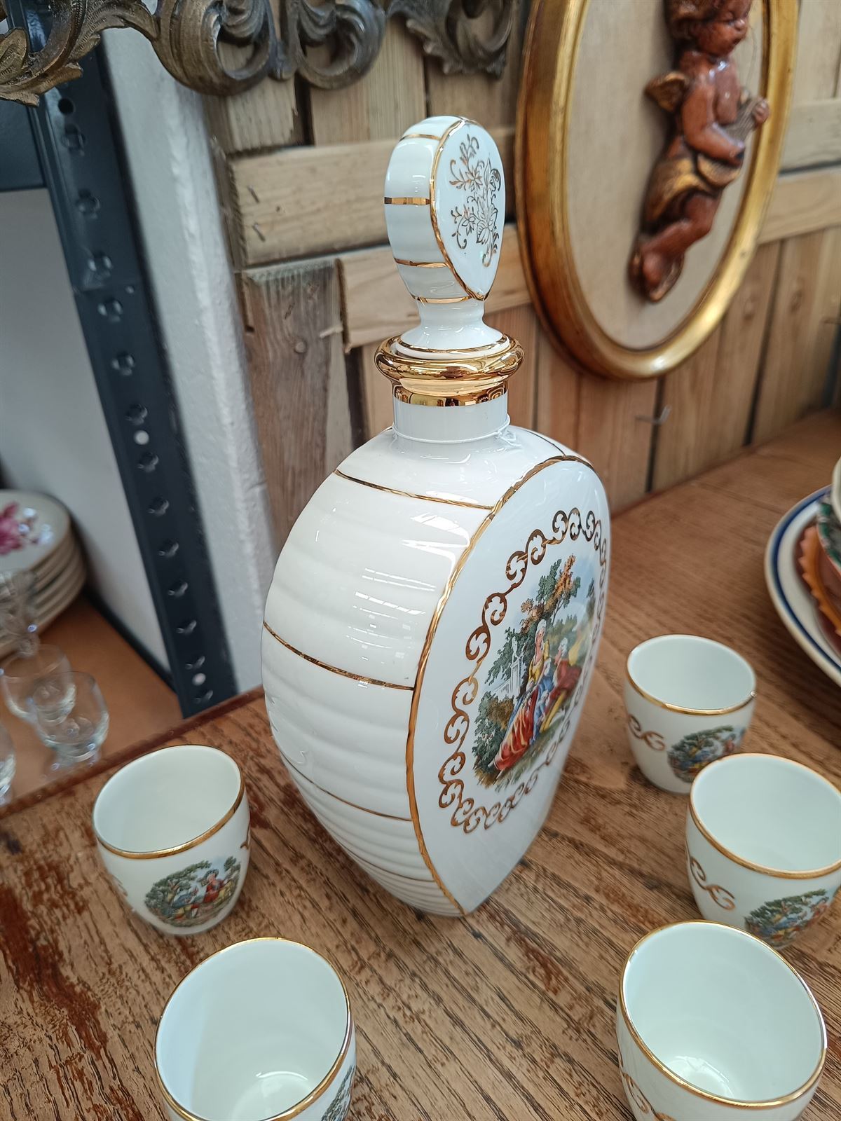 Juego de licor porcelana Santa Clara - Imagen 6