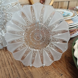Juego de merienda de cristal vintage - Imagen 2