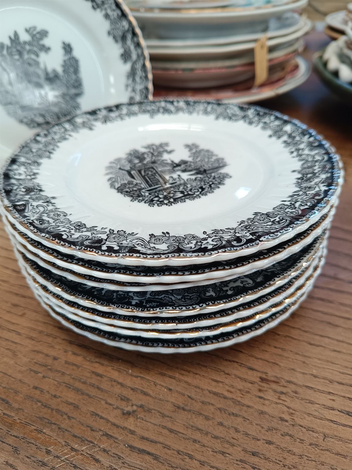 Juego de merienda porcelana Santa Clara - Imagen 6