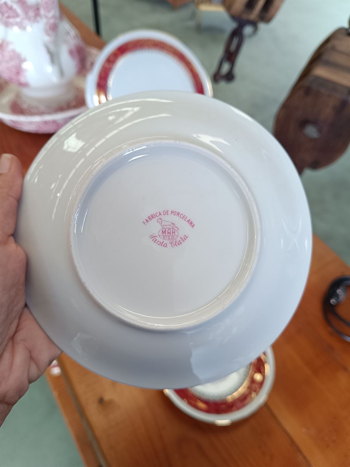 Juego de merienda porcelana Santa Clara - Imagen 6