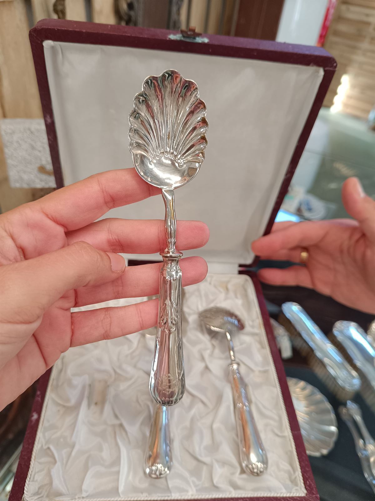 Juego de postre de plata S.XX - Imagen 6