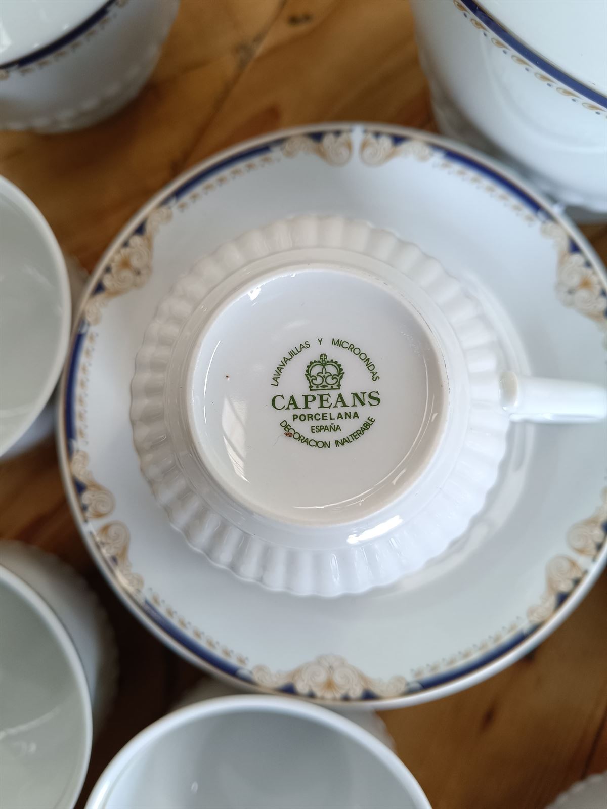 Juego de té porcelana Capeans - Imagen 7