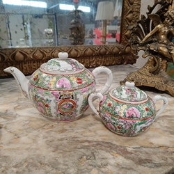 Juego de tetera y azucarero de Macao - Imagen 1