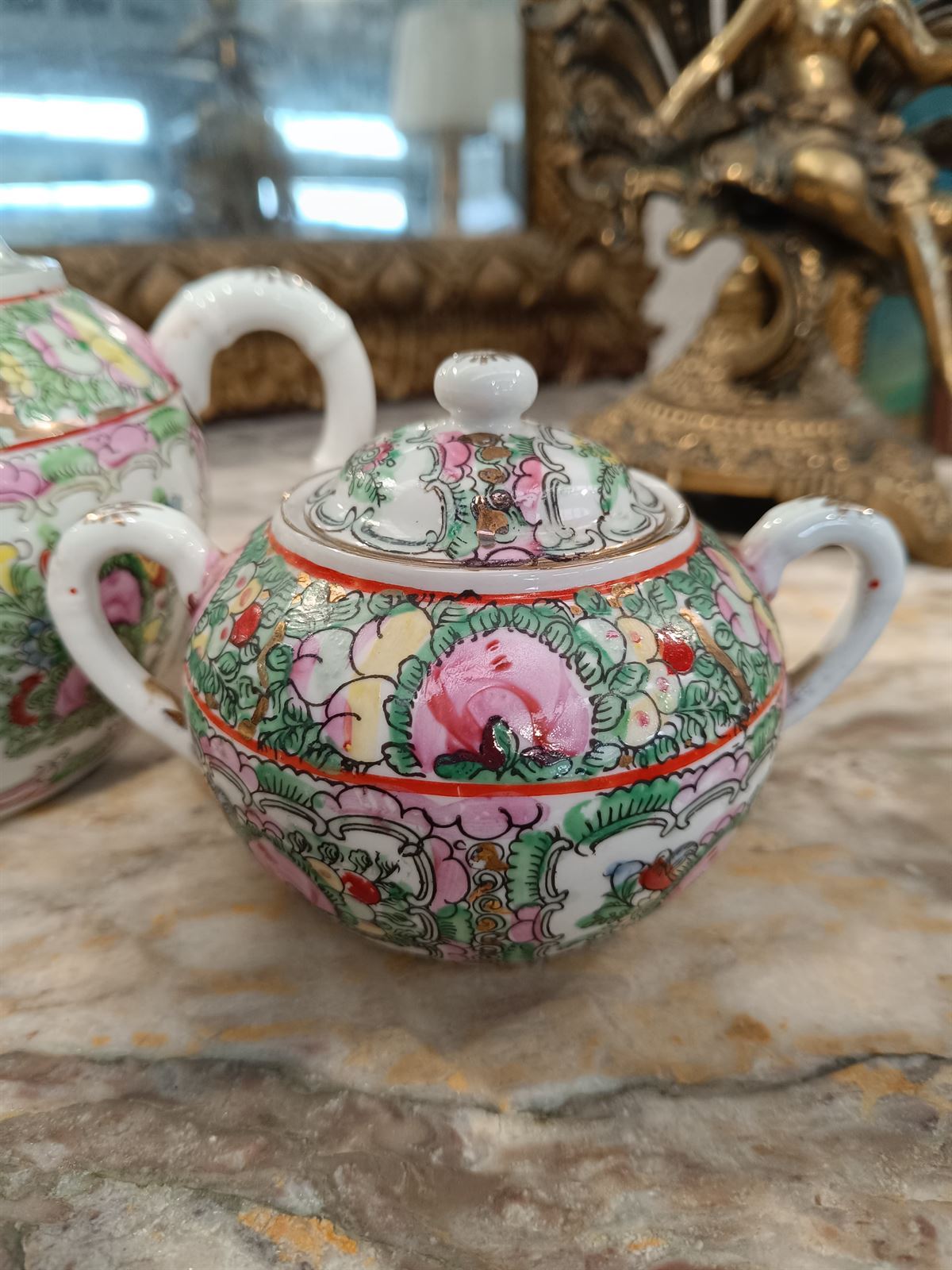 Juego de tetera y azucarero de Macao - Imagen 2