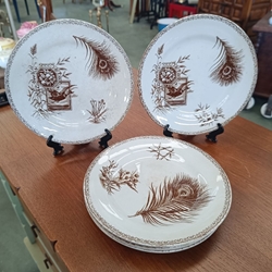 Juego platos postre E.Bourgeois S.XIX - Imagen 1