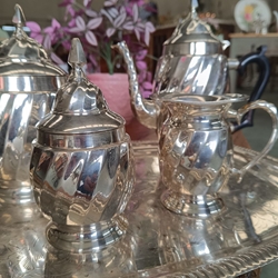 Juego té/café plateado - Imagen 2