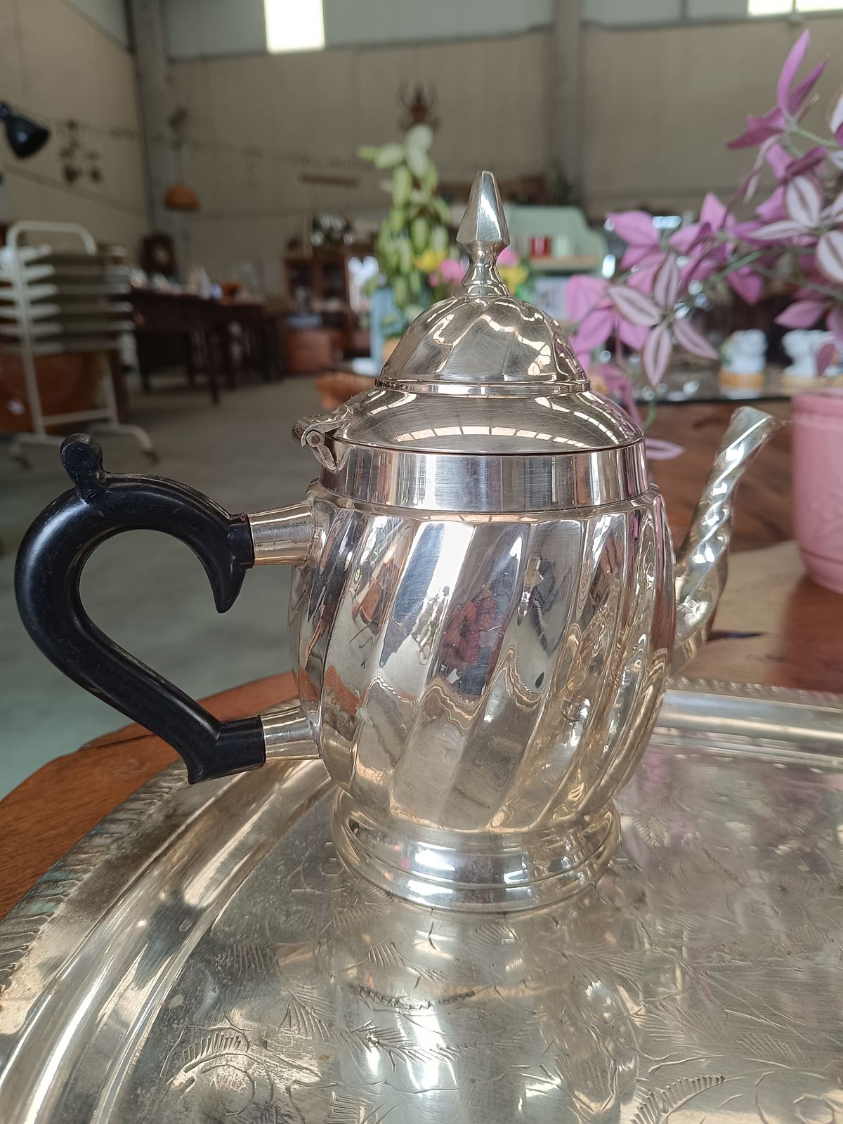 Juego té/café plateado - Imagen 4