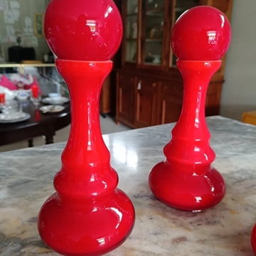 Juego tocador de opalina roja - Imagen 2