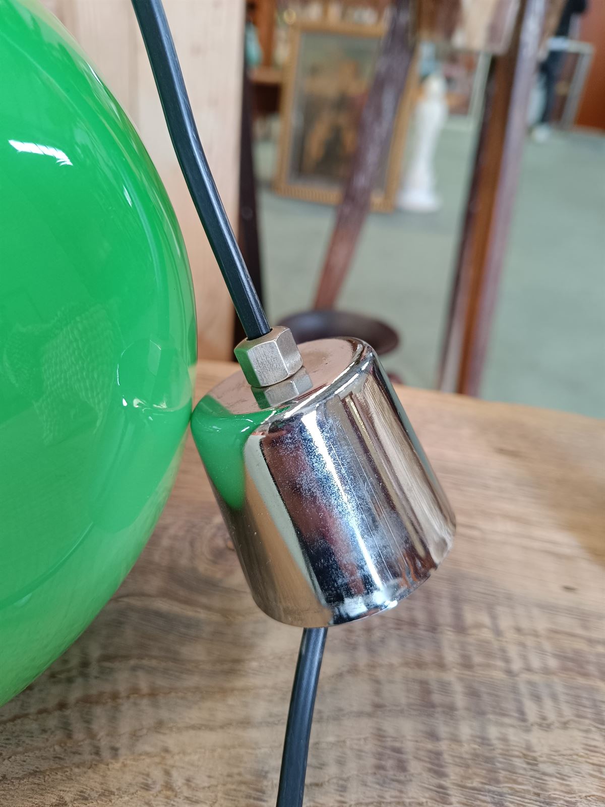 Lámpara opalina verde pop - Imagen 4