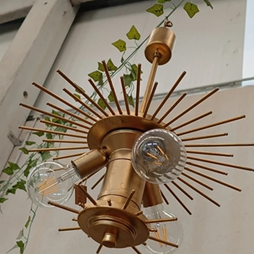 Lámpara sputnik dorada - Imagen 2