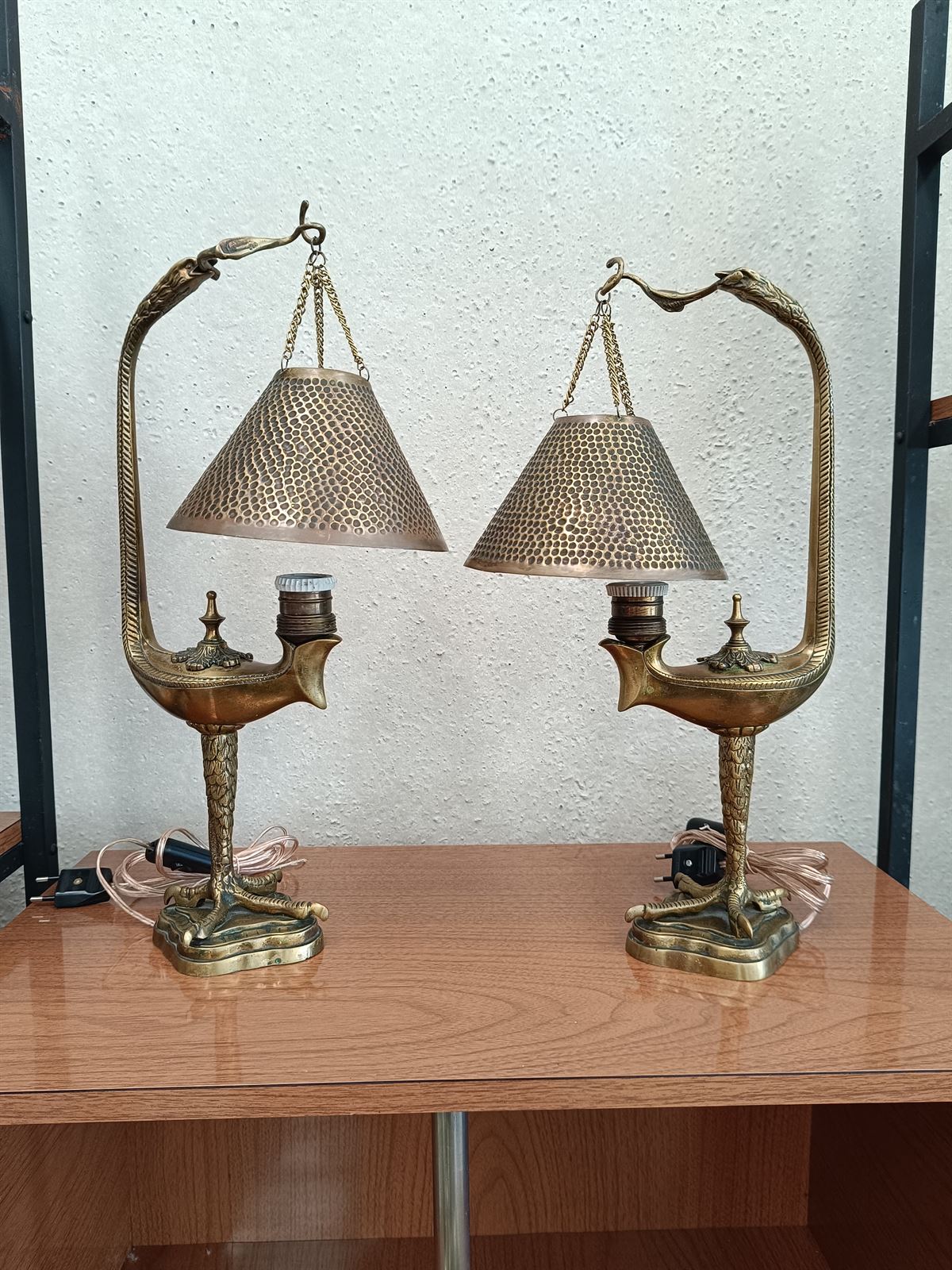 Lámparas de bronce francesas - Imagen 1