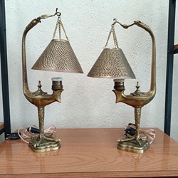 Lámparas de bronce francesas - Imagen 1