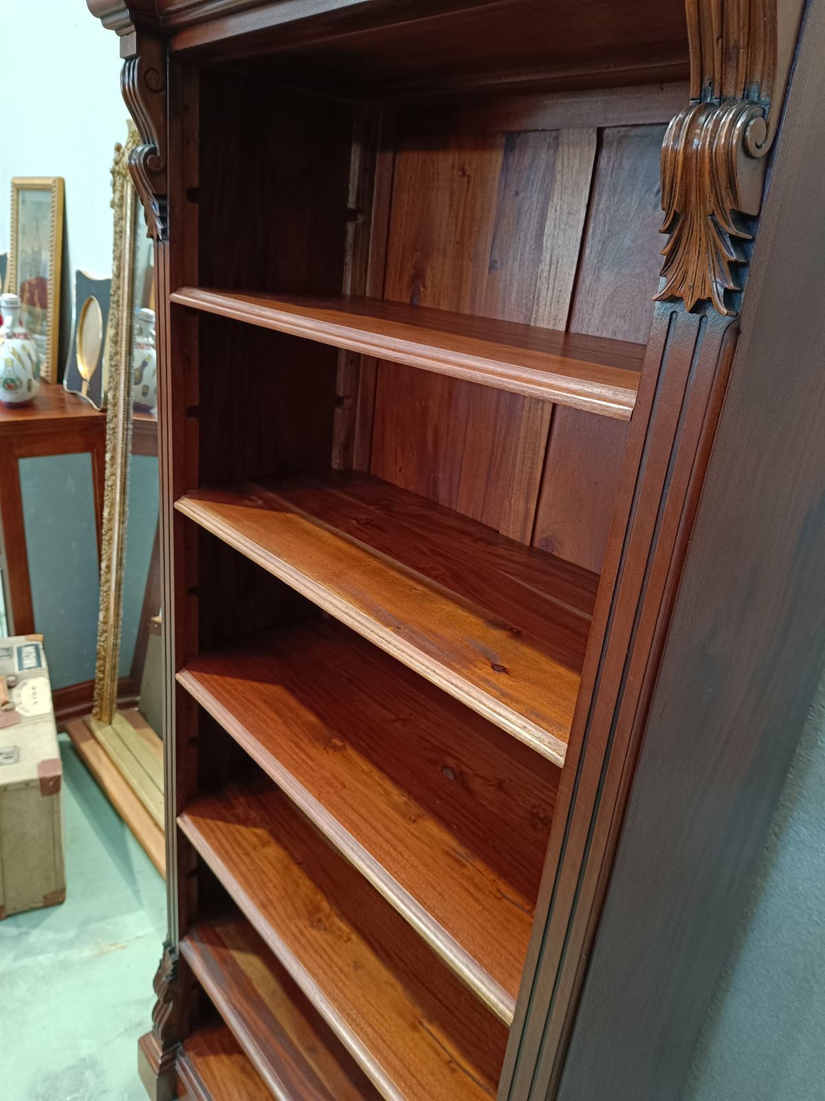 Librería estantería de caoba - Imagen 7