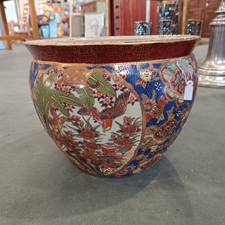 Macetero oriental de cerámica - Imagen 1