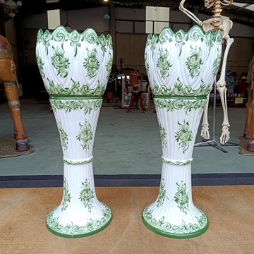 Maceteros cerámica pintada a mano - Imagen 1