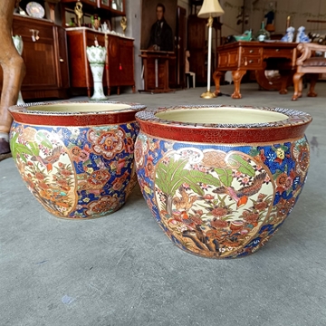 Maceteros orientales cerámica - Imagen 1