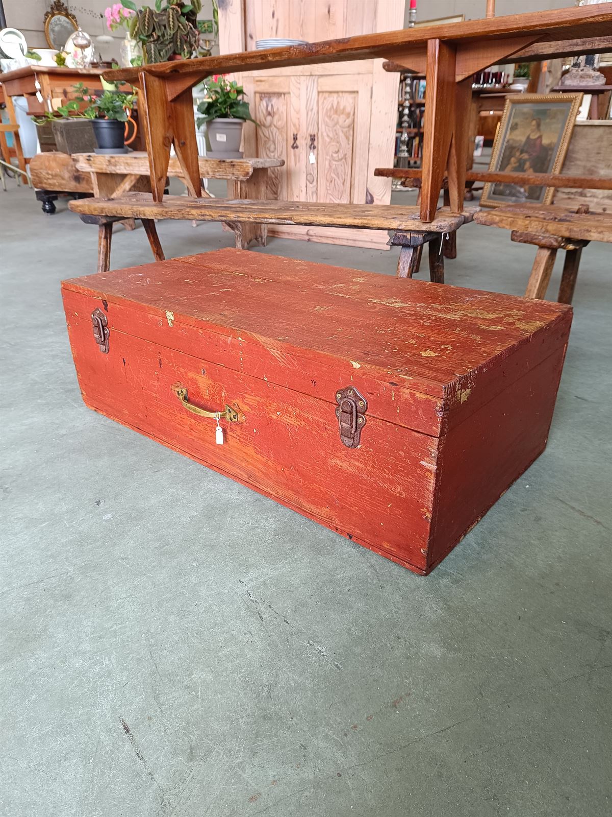 Maleta caja antigua - Imagen 1