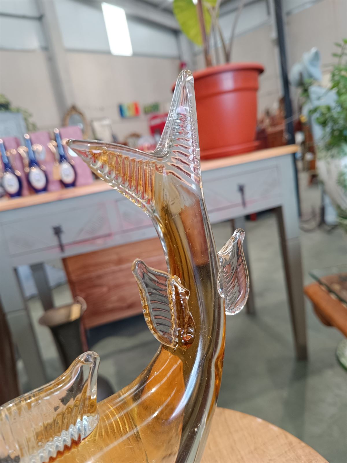 Marlín figura cristal murano - Imagen 5