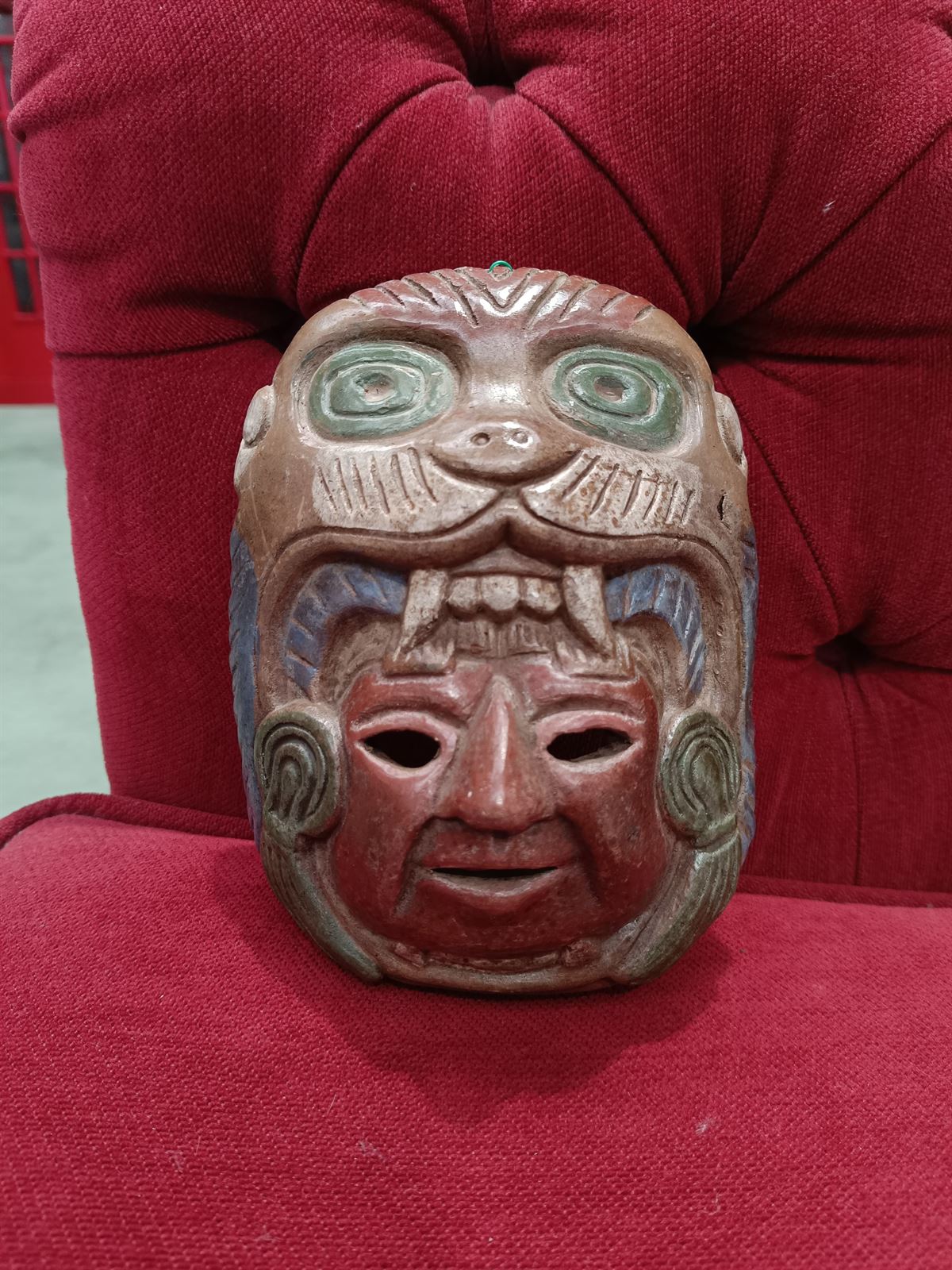 Máscara ceremonial arte popular México - Imagen 1